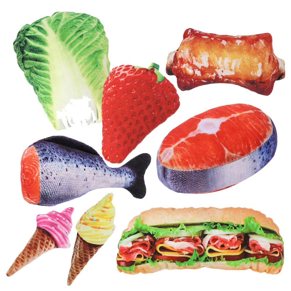 Dbeans Flourithing 8Pcs Dog Toys Cute Toy Pet Toys Dog Toys for Aggressive Chewers Engage Your Dogs Instincts During Playtime