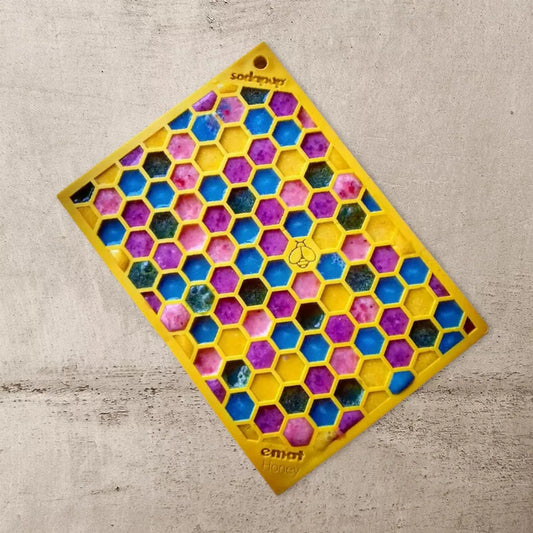 SodaPup Flower Power and Honeycomb lick mat bundle 2-pack