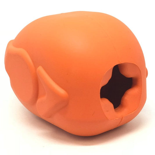 Turkey dog puzzle feeder dispensing bone-shaped treat