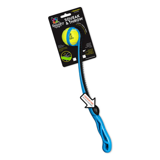 Spunky Pup Squeak & Throw Ball Launcher
