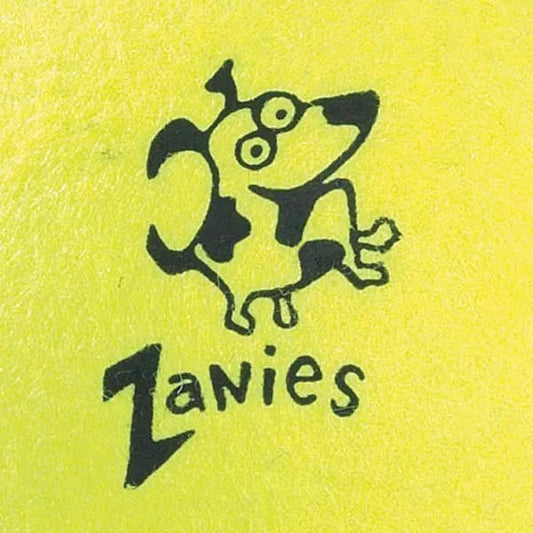 Zanies 2-pack oversized tennis balls in green and blue packaging