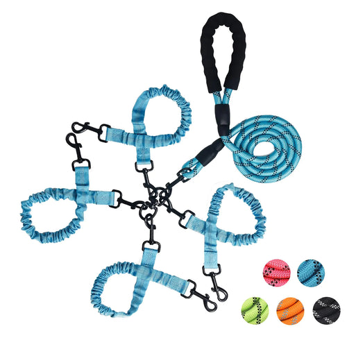 4 Way Dog Leash No Tangle