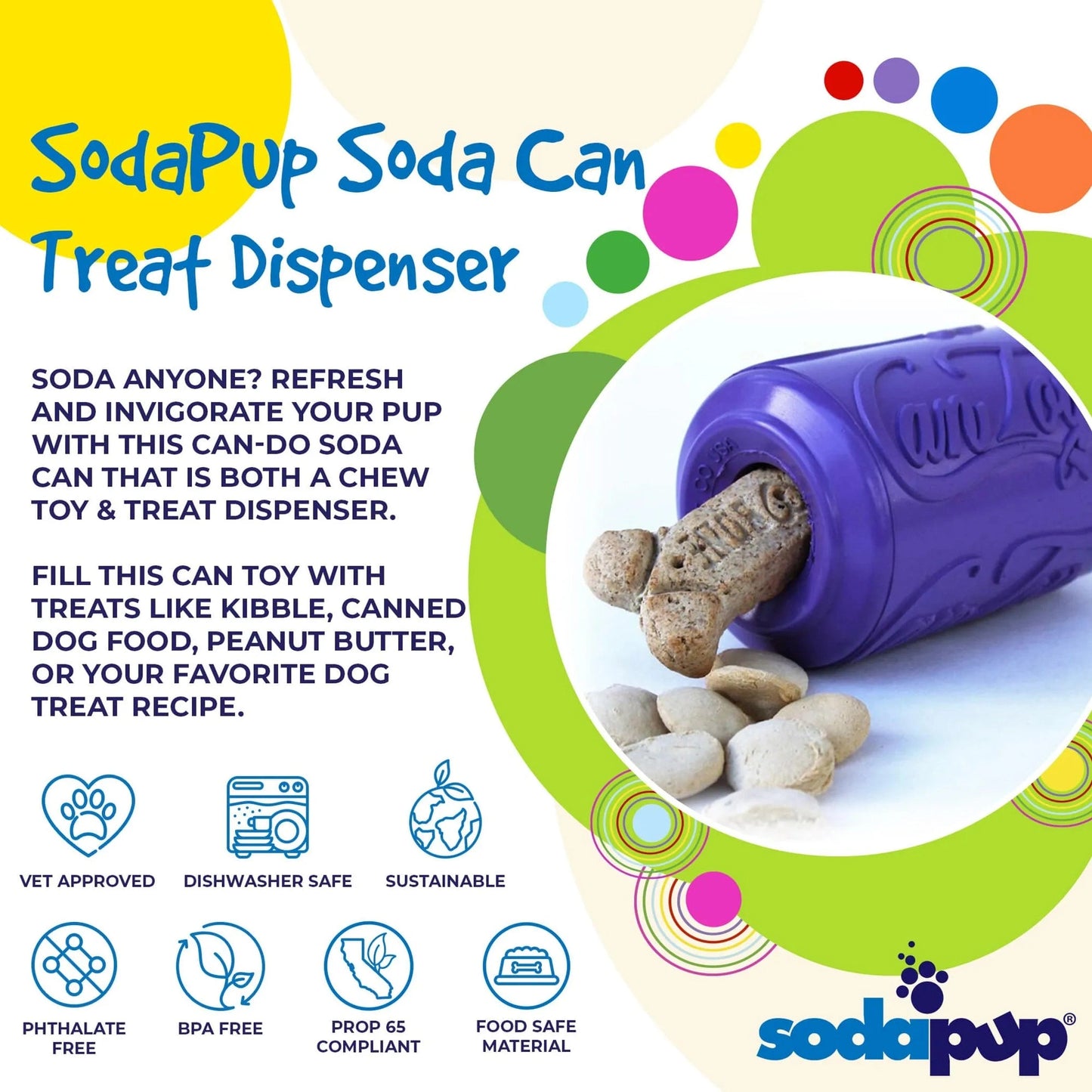Can Toy Edispenser Rubber Treat Dispenser