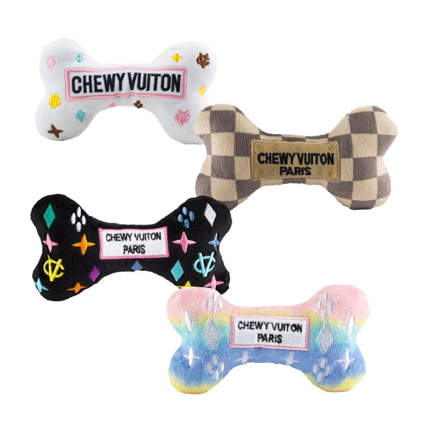 Chewy Vuiton Bones Sampler Dog Chew Toy