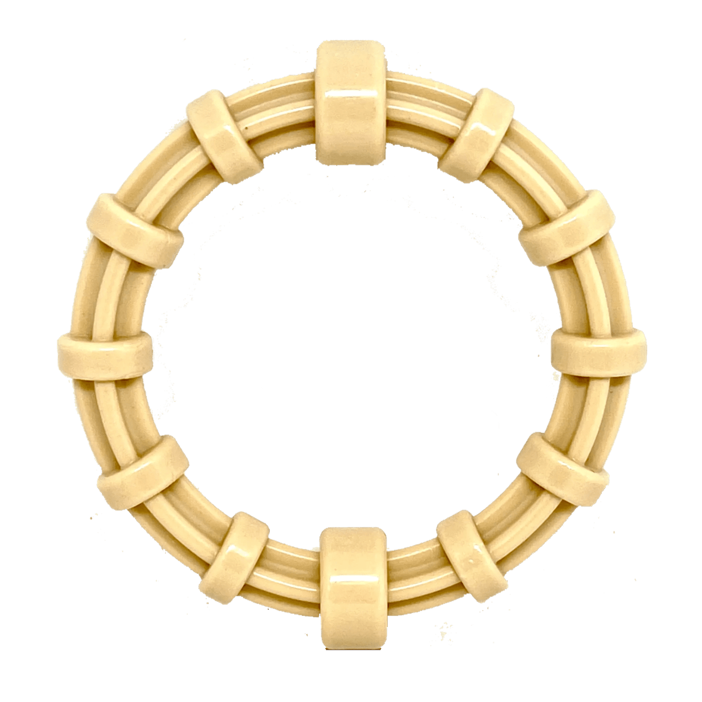 SodaPup Chicken Flavored Honey Bone Nylon Teething Ring for Puppies