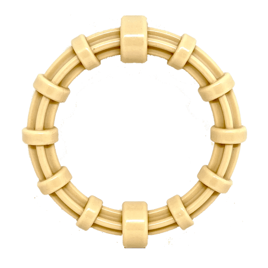 SodaPup Chicken Flavored Honey Bone Nylon Teething Ring for Puppies