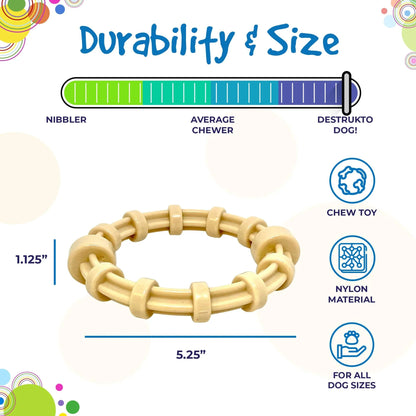 Durable Nylon Dog Chew Toy Size Chart for Heavy Chewers