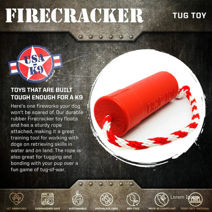 Firecracker Training Dummy Pet Toy