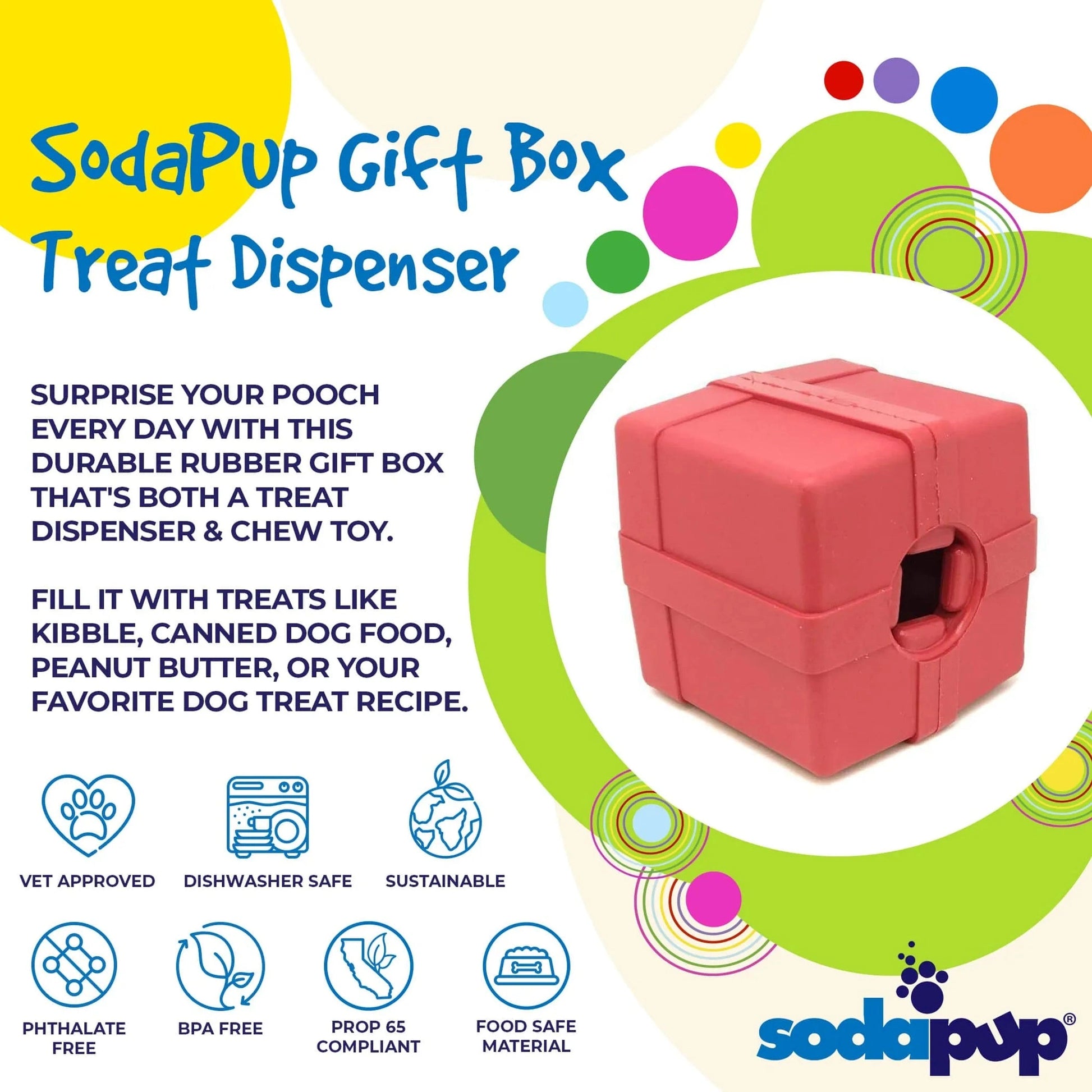 Gift Box Edispenser Rubber Treat Dispenser