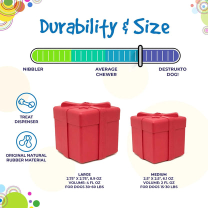 Gift Box Edispenser Rubber Treat Dispenser