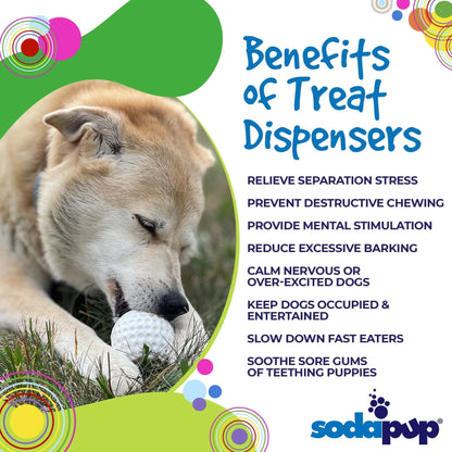 White dimpled golf ball dog chew toy relieving separation stress and boredom for dogs