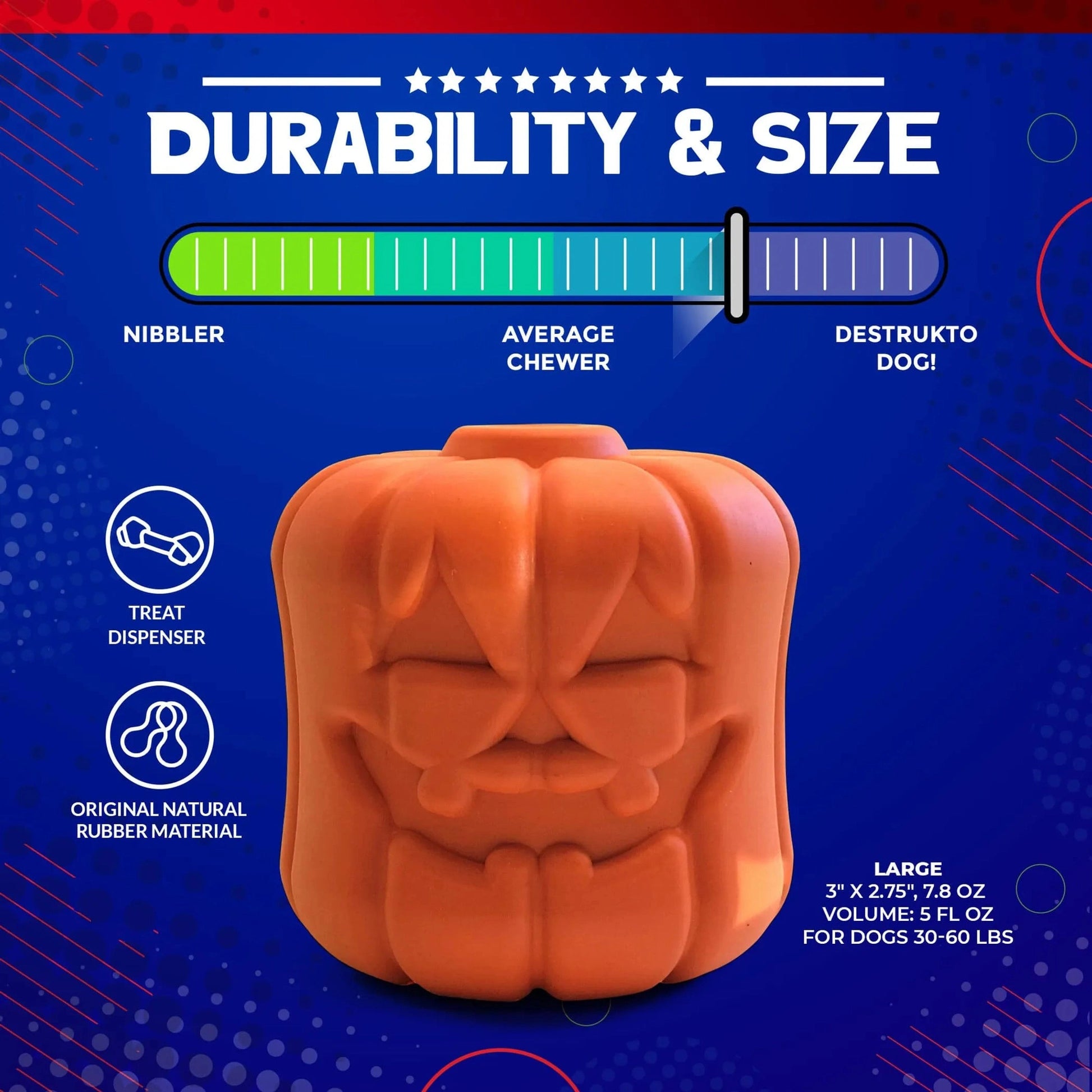 Jack O' Lantern Chew & Treat Dispenser