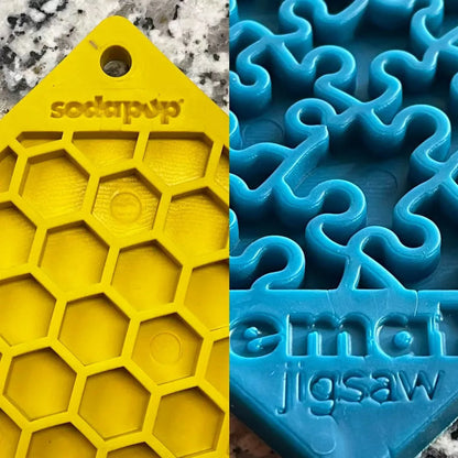Jigsaw & Honeycomb Lick Mat Bundle
