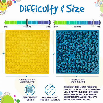 Jigsaw & Honeycomb Lick Mat Bundle