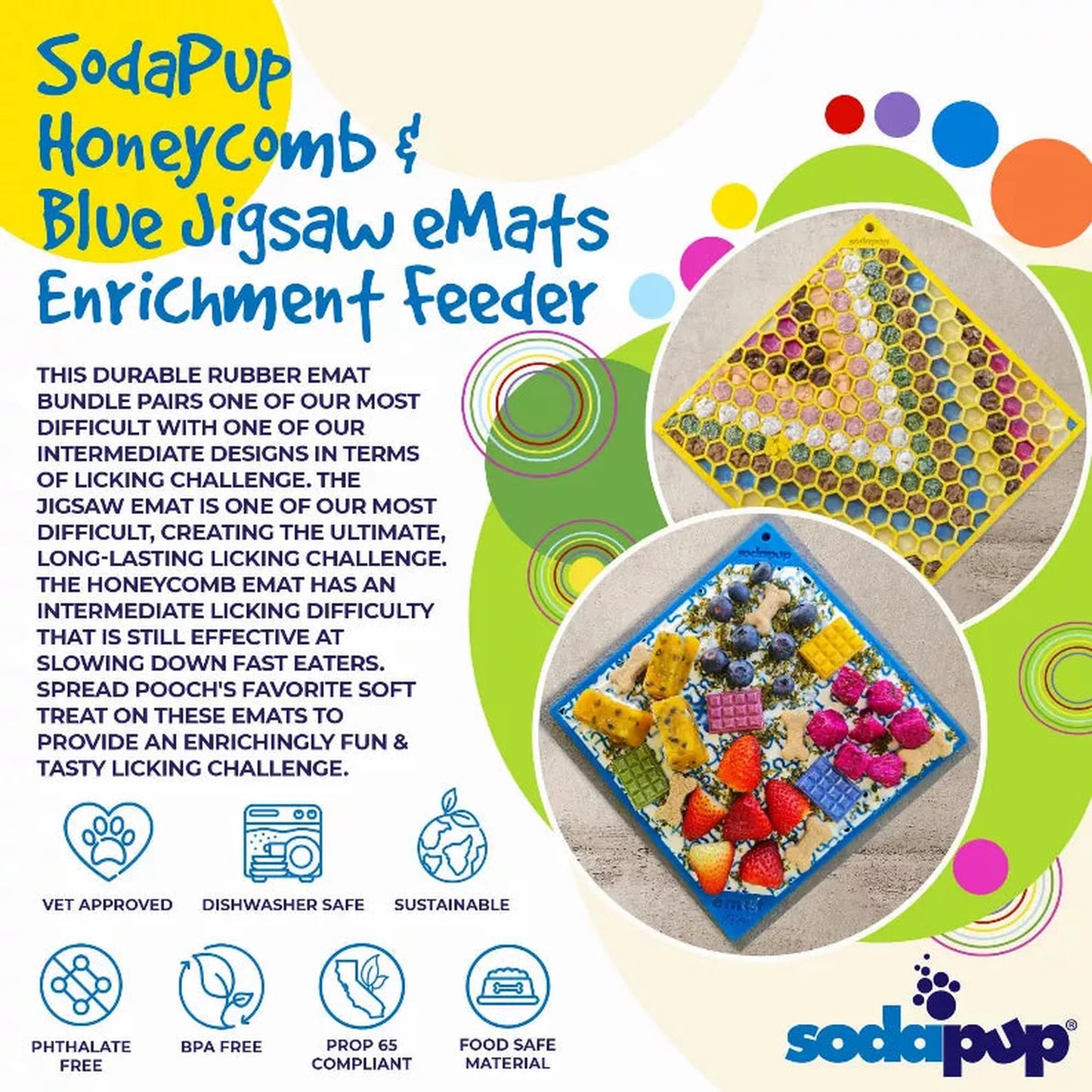 Jigsaw & Honeycomb Lick Mat Bundle