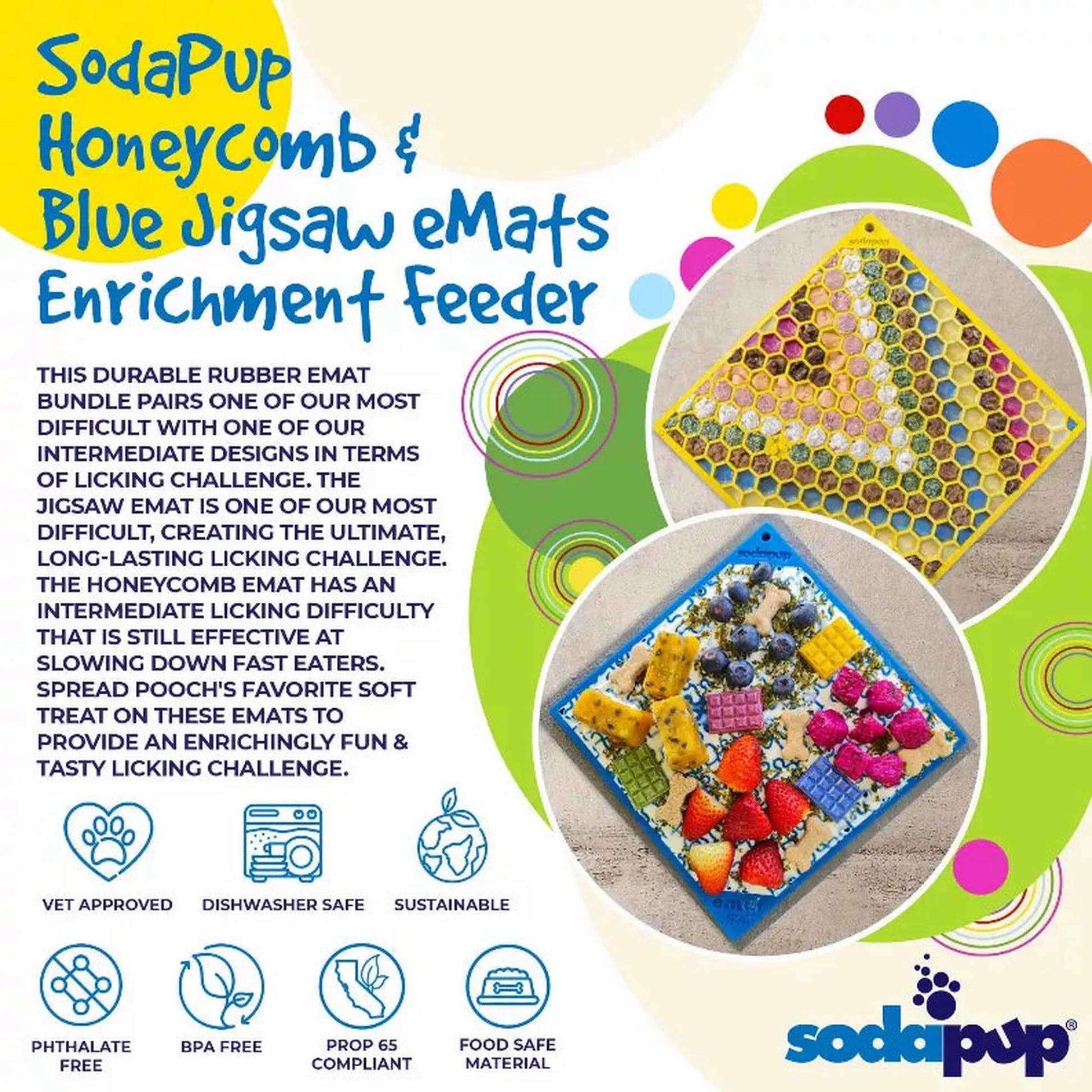 Jigsaw & Honeycomb Lick Mat Bundle