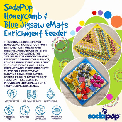Jigsaw & Honeycomb Lick Mat Bundle