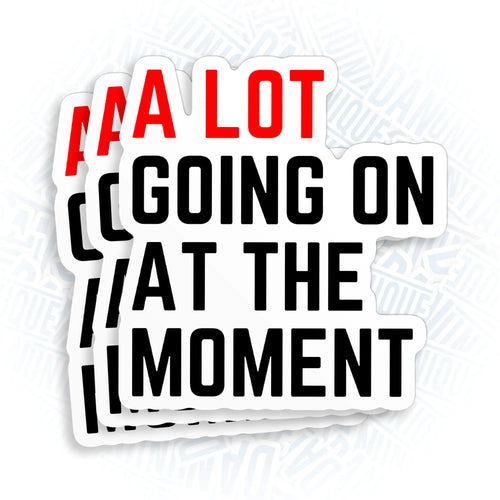 (3Pcs) A Lot Going On at The Moment Stickers Singer Trending Lyrics Concert 3" Waterproof Die-Cut Vinyl Sticker for Laptop Tumbler Water Bottle Kindle Hard Hat Decal Gifts 3 Inches
