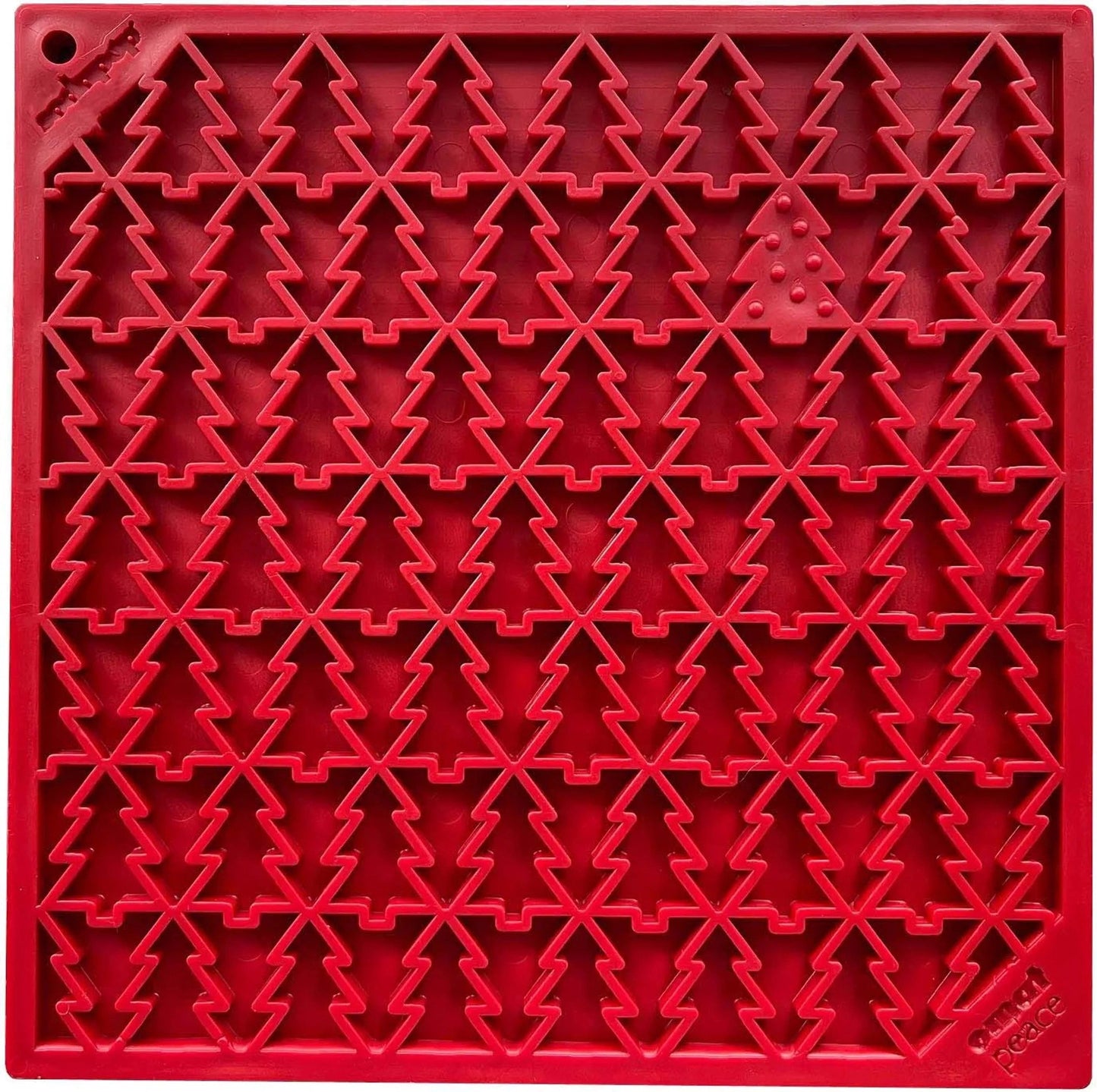 Peace Christmas Tree Enrichment Lick Mat