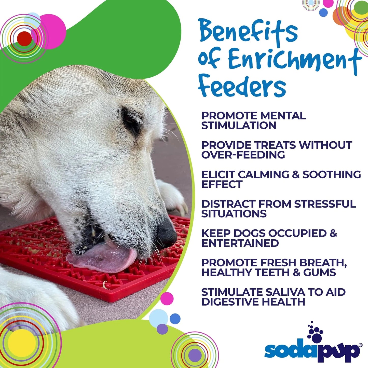 Peace Christmas Tree Enrichment Lick Mat