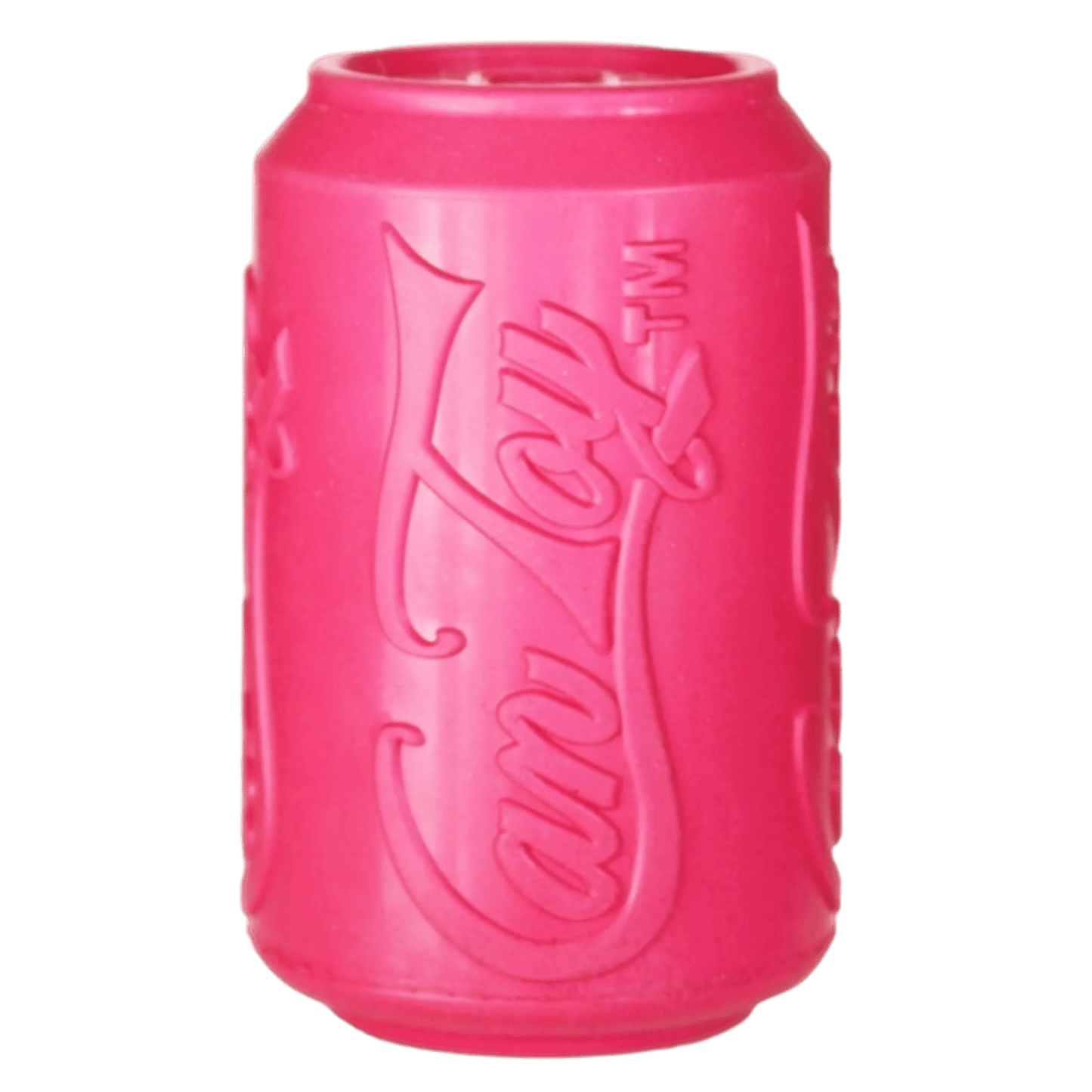 Pink SodaPup Can Toy rubber chew for dogs
