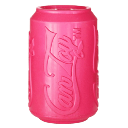 Pink SodaPup Can Toy rubber chew for dogs