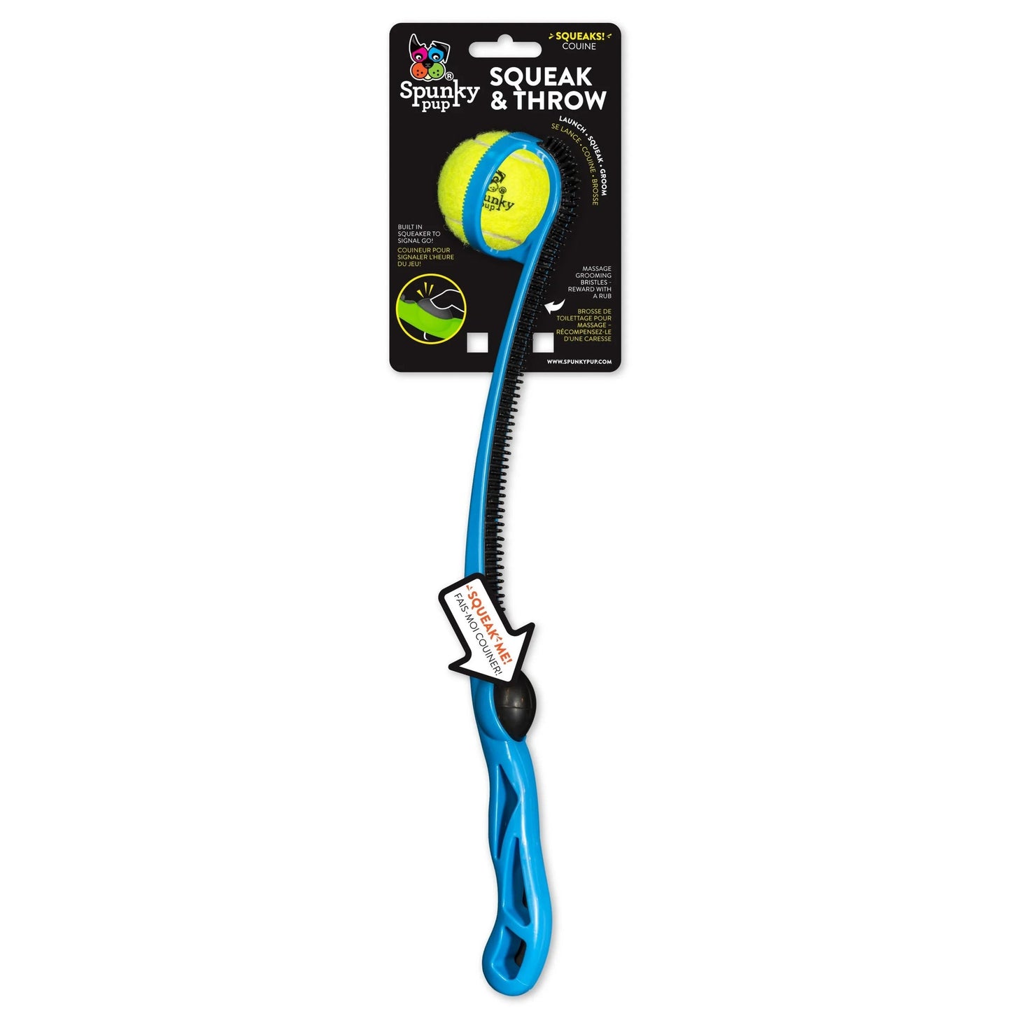 Spunky Pup Squeak & Throw Ball Launcher