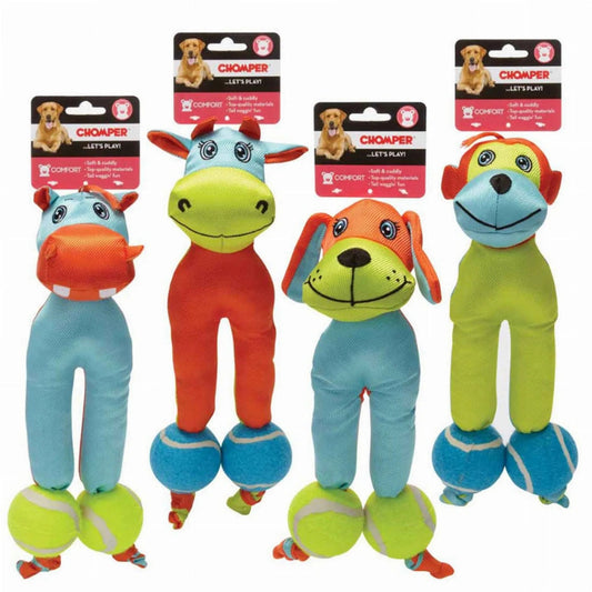 Tennis Tots Monkey Puppy Ast Dog Toy