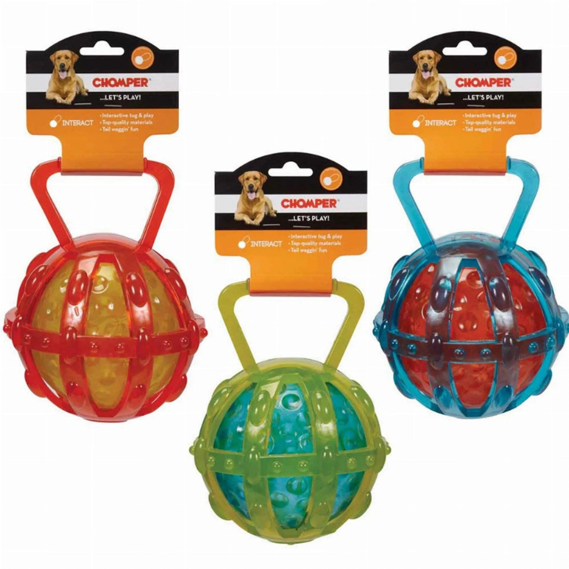 TPR Cage With Ball Transparent Fetch Toy