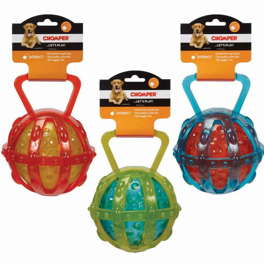 TPR Cage With Ball Transparent Fetch Toy