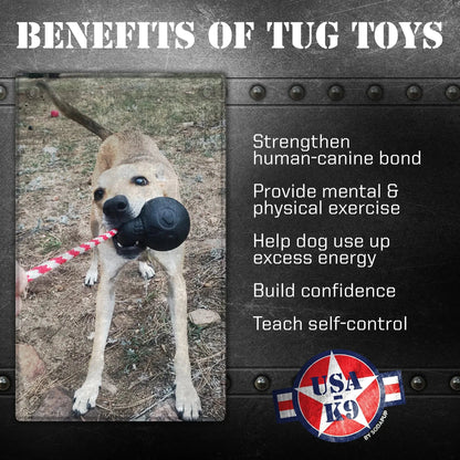 Black SodaPup Skull Tug Toy Benefits for Mental Exercise and Bonding