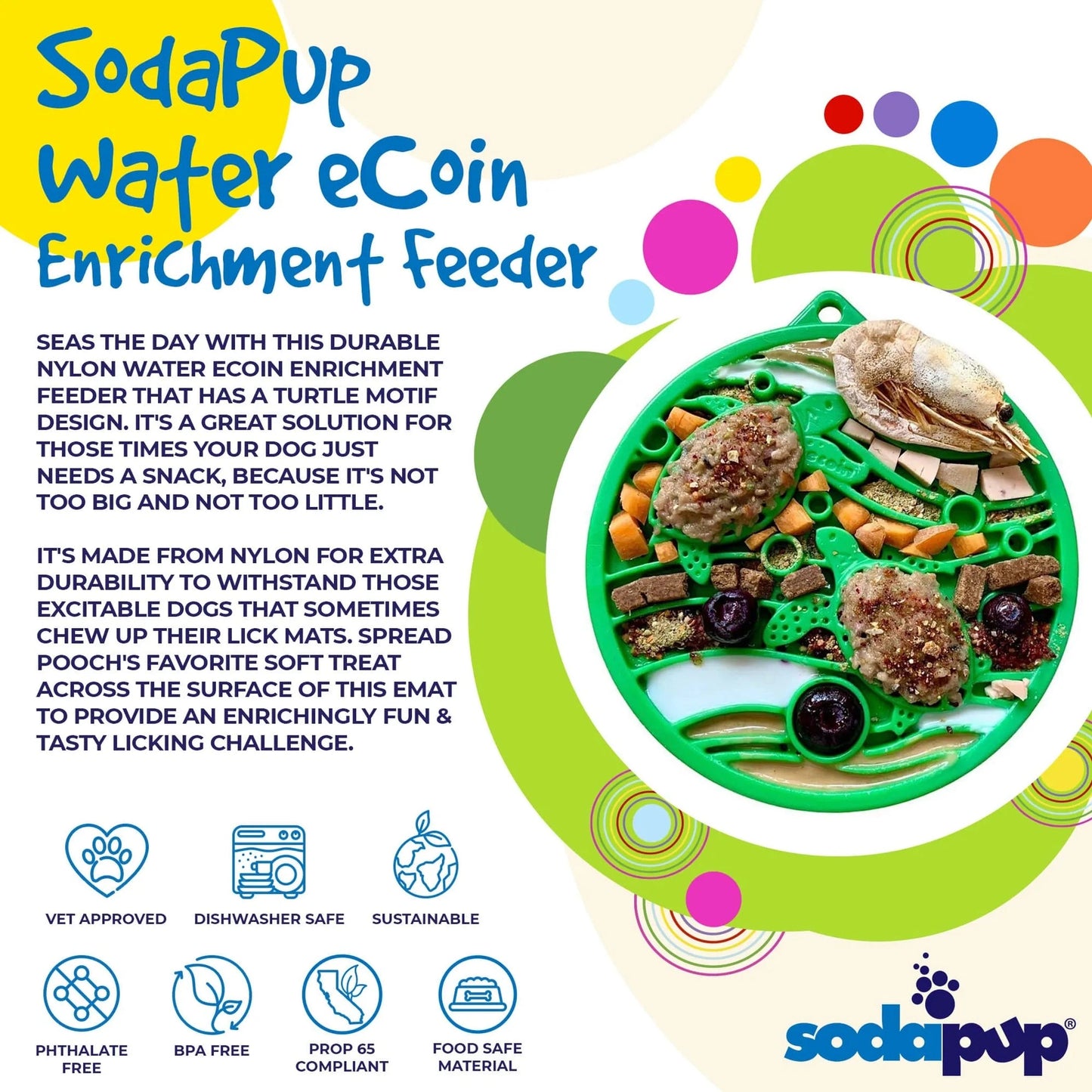 Water Nylon Ecoin Enrichment Snacking Coin For Dogs Dog Toy