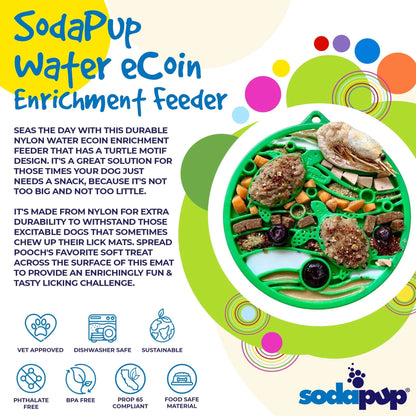 Water Nylon Ecoin Enrichment Snacking Coin For Dogs Dog Toy