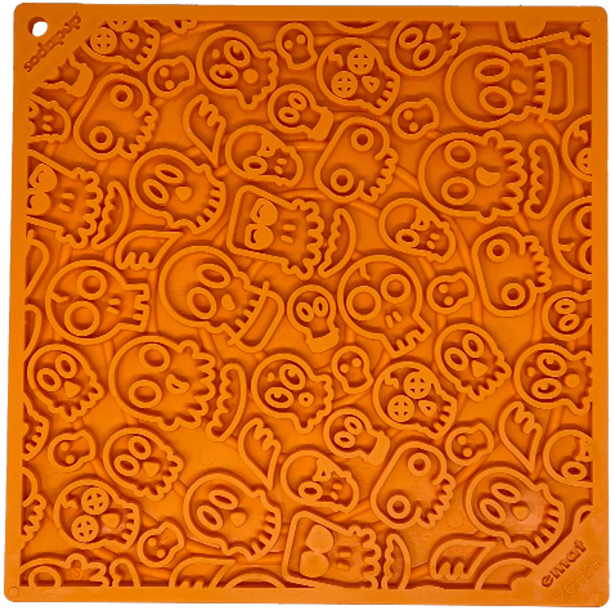 Zombie Enrichment Lick Mat | Halloween Skull Design