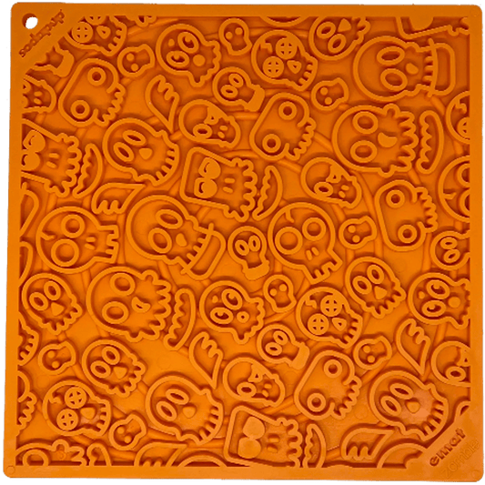 Zombie Enrichment Lick Mat | Halloween Skull Design