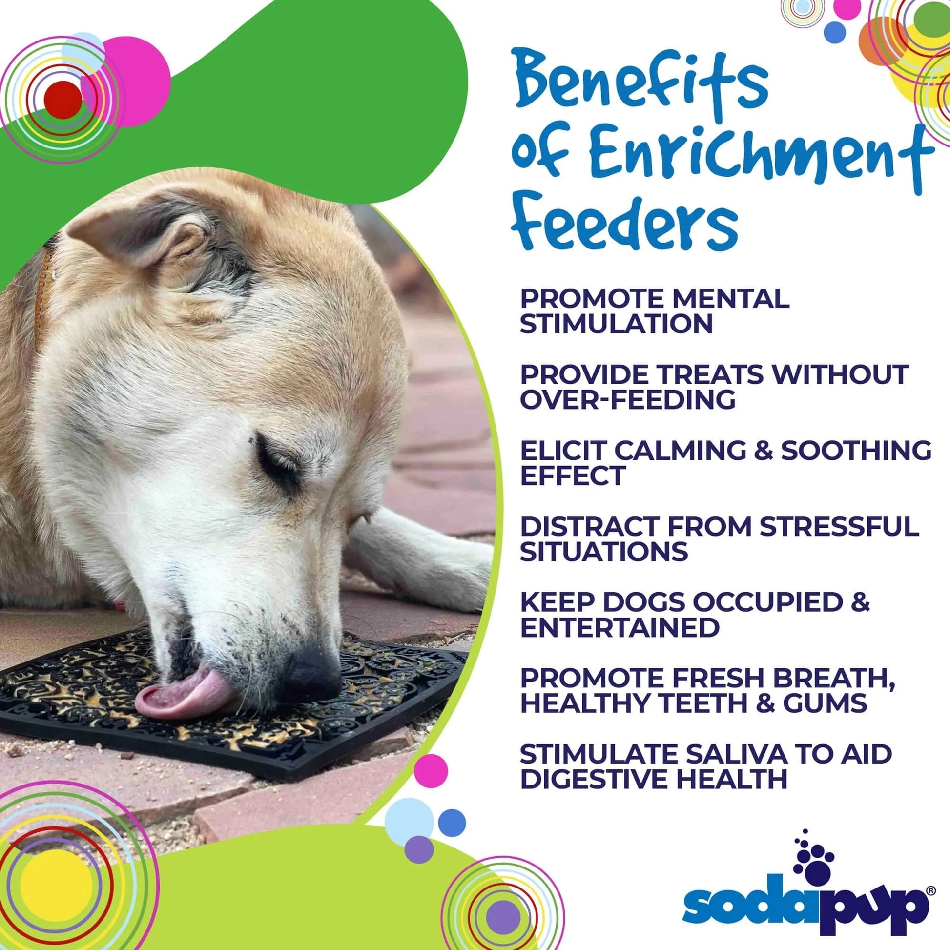 Zombie Enrichment Lick Mat | Halloween Skull Design