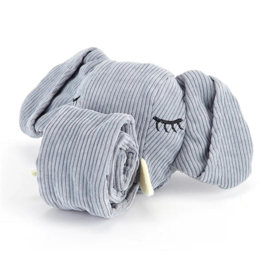 Injoya Trunk or Treat Snuffle Toy for Dogs Interactive Dog Treat Puzzle Dog Plush Toy Chew Toy Machine Washable Dog Enrichment Toy Made of Recycled Materials All Dog Sizes Elephant