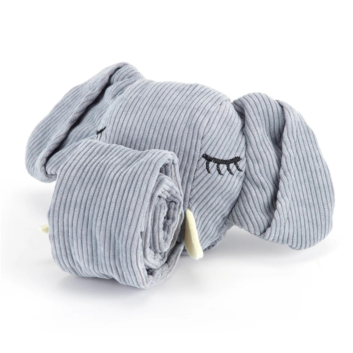 Injoya Trunk or Treat Snuffle Toy for Dogs Interactive Dog Treat Puzzle Dog Plush Toy Chew Toy Machine Washable Dog Enrichment Toy Made of Recycled Materials All Dog Sizes Elephant